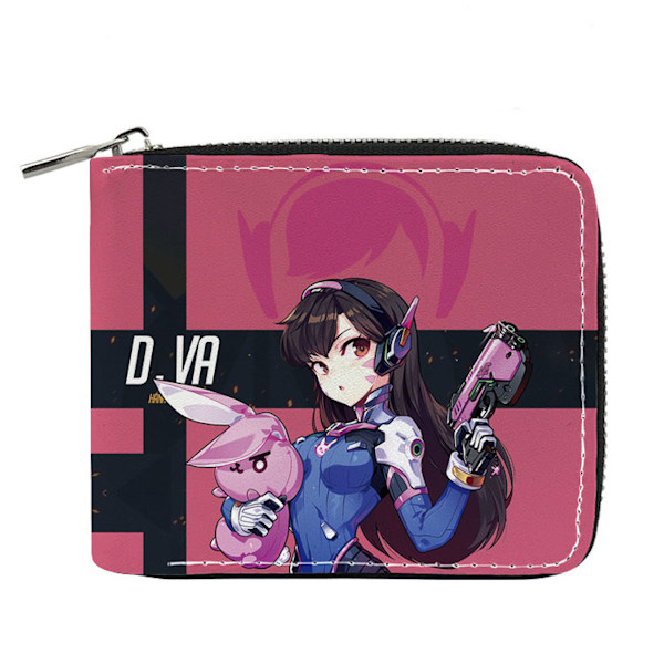 DVA Anime plånbok Bifold kort plånbok plånbok med myntficka