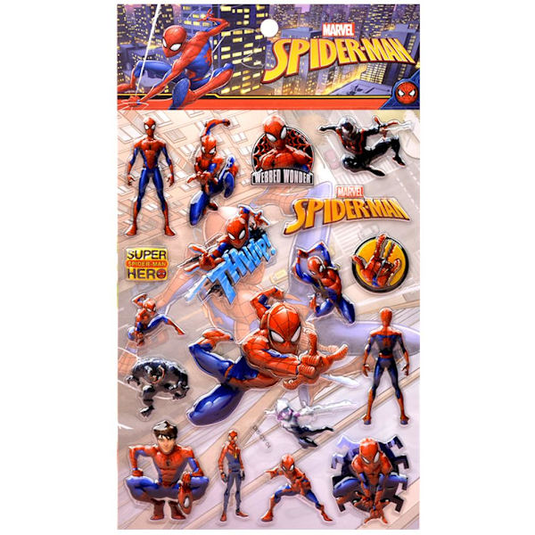 Puffy Stickers Creative Superhero Waterproof 3D Stickers för barn