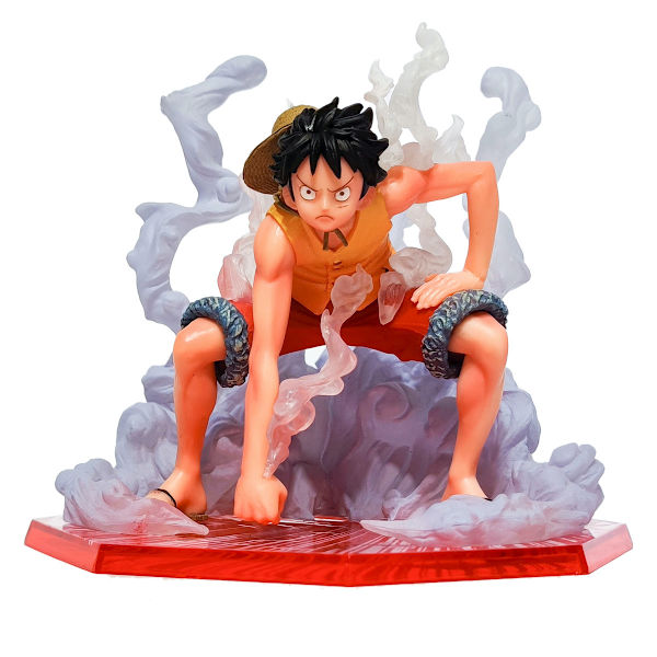 Luffy Fighting One Piece Anime Action Figur Leksak Modell 11,5 cm
