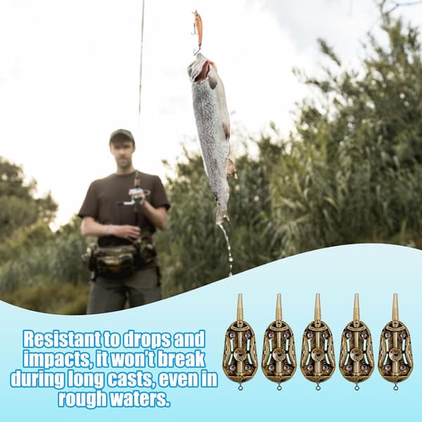 6 stk. Method Feeder-rigs med agnform, karpefiskeriudstyr og feedere