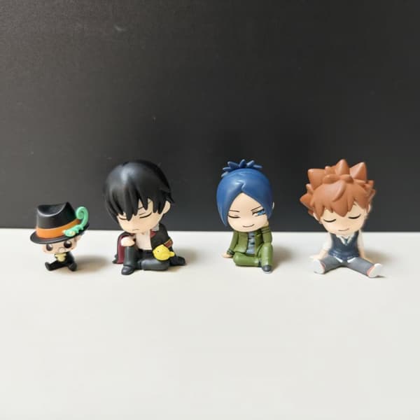 4 st Hitmans Reborns Figurer PVC Anime Samlarobjekt Display Set 5 cm Höga