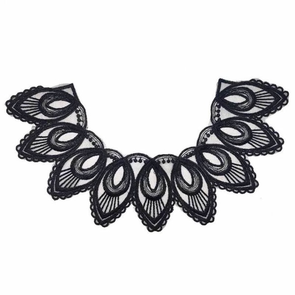 Geometrisk symmetri Avtagbar blus Net Fake Collar Spetsram False Collar