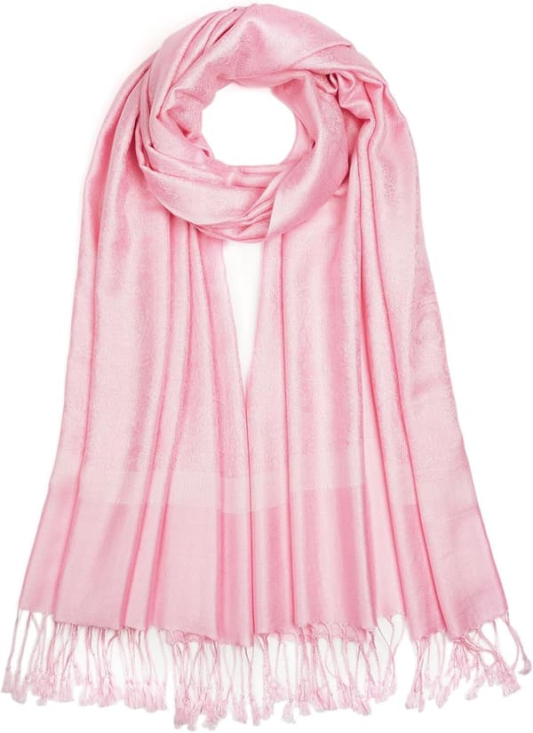 Paisley Pashmina-sjal for kvinner, vendbart jacquard-skjerf med frynser