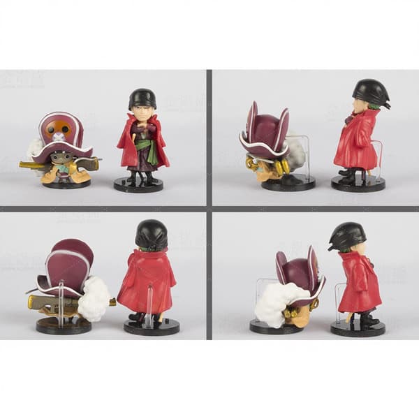 9 stk. One Piece Chibi PVC-figurer 5-7 cm pirat-karakter modelsæt