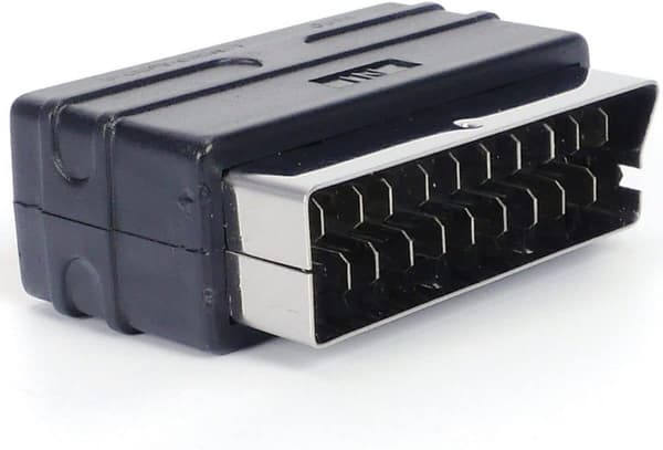 SCART-han til 3 RCA-hun AV-adapter til TV, DVD, videoafspillere og spillekonsoller