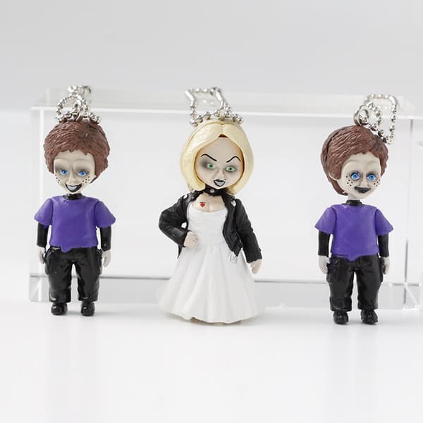 Chucky Tiffany 6 stk. PVC Horror Minifigurer 4-5 cm Karakter Nøglering Legetøjssæt