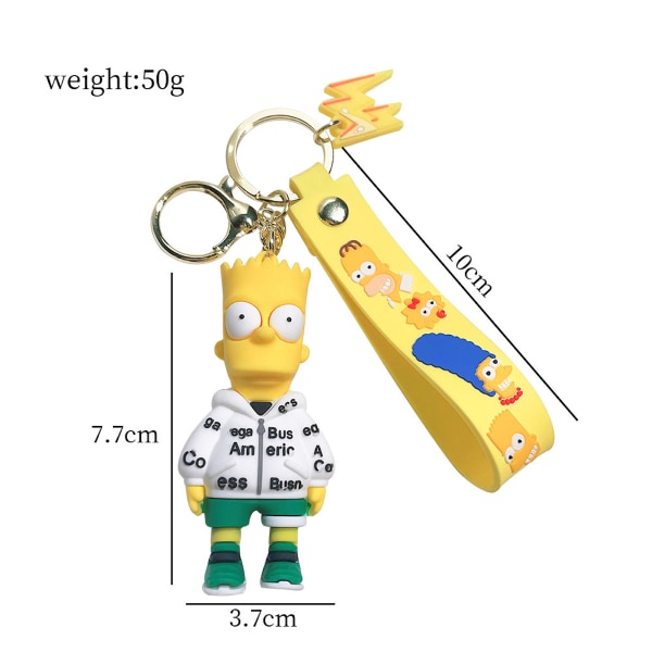 Simpsons Homer Anime Nyckelring Nyckelring Bag Hängande Nyckelring Julklapp