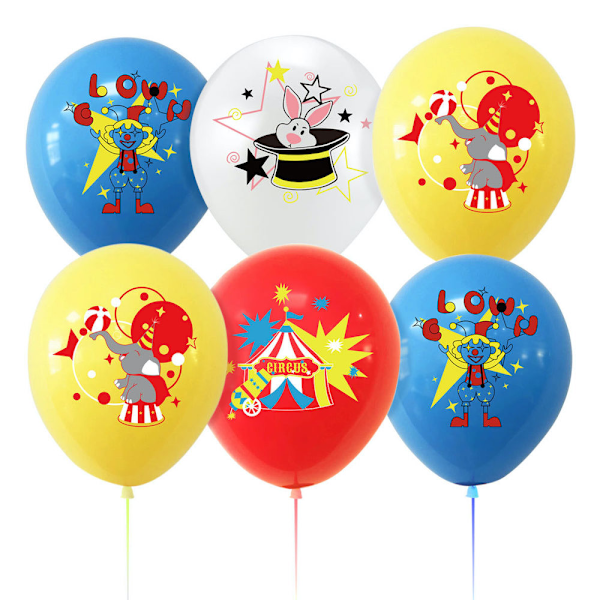 100st Circus Clown Latex Ballong Set Party Dekoration