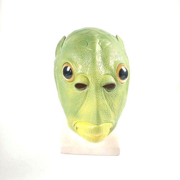 Murloc Mask Latex Mask Cosplay Kostym rekvisita Halloween Party