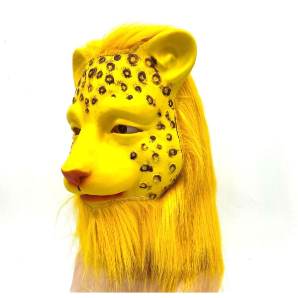 Leopard Mask Animal Cosplay kostym rekvisita för Halloween-fest