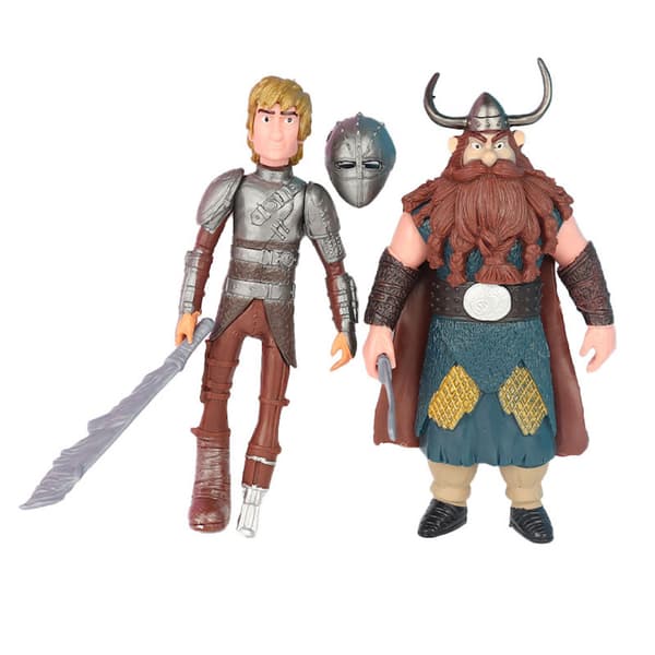 8 stk. Tog Drager Anime Figur Leketøy Samling Modell Dekor Samleobjekter Statue
