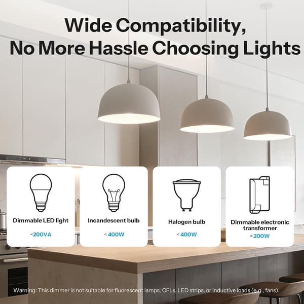 Matter Smart Dimmerbryter Zigbee Trådløs Lysstyringsmodul Stemmefjernkontroll