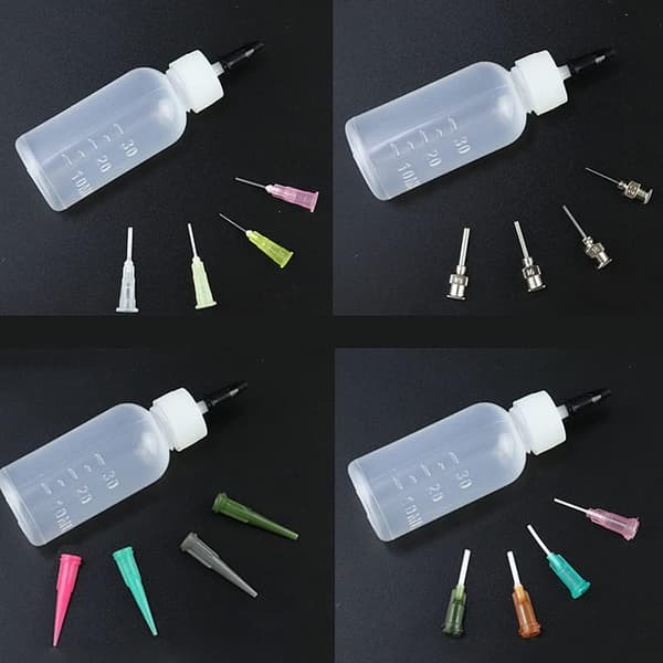 21-delars set med 30 ml precisionsflaskor för lim, pyssel och DIY-konst