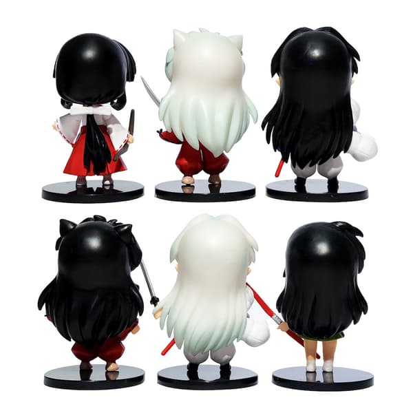 6 stk. Inuyasha-figurer Anime Figur Legetøj Samling Model Dekoration Samlerobjekter Statue