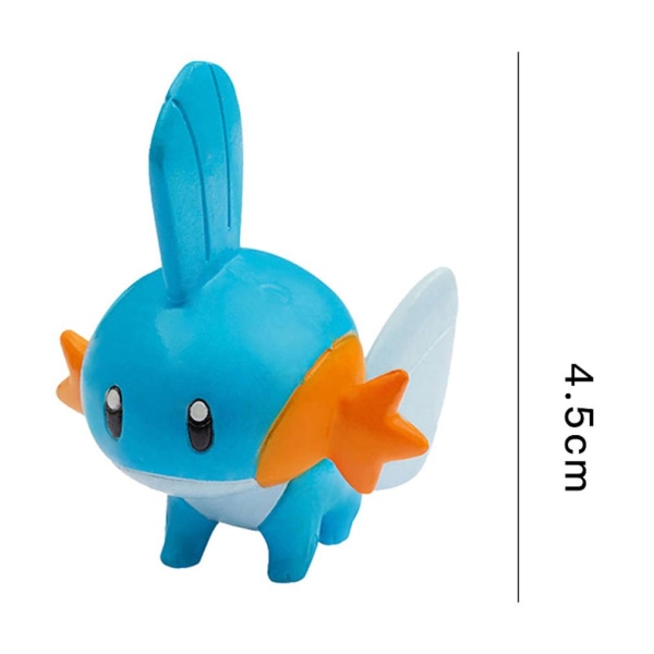 Anime Mudkip figurleksaksmodellkaraktärer