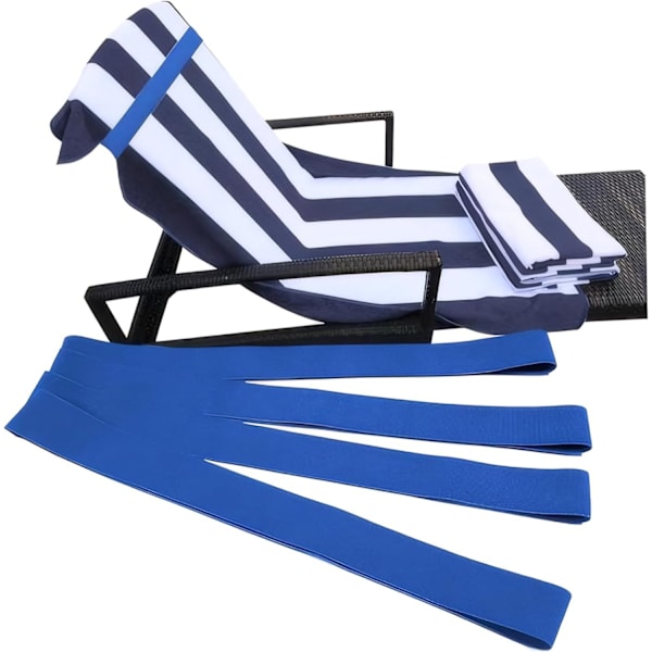 Elastiska handduksband i polyester för att säkra strandstolar utomhus