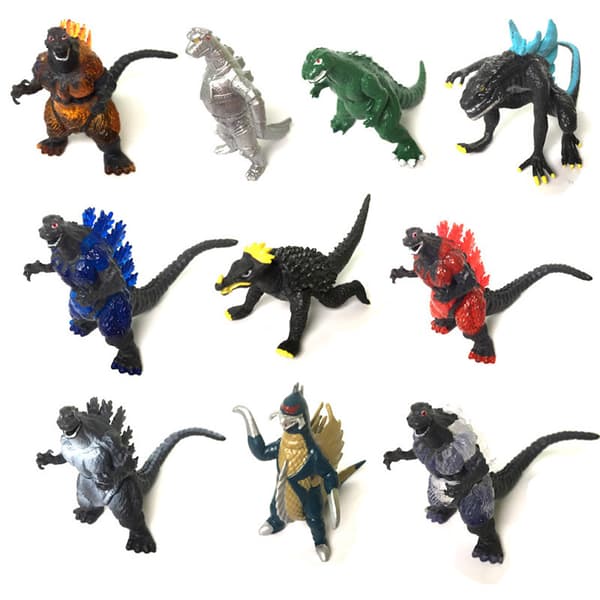 10 st Godzilass Figur Leksak Anime Samlingsmodell