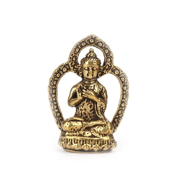 Guanyin Staty Mini Mässing Buddha Skulptur