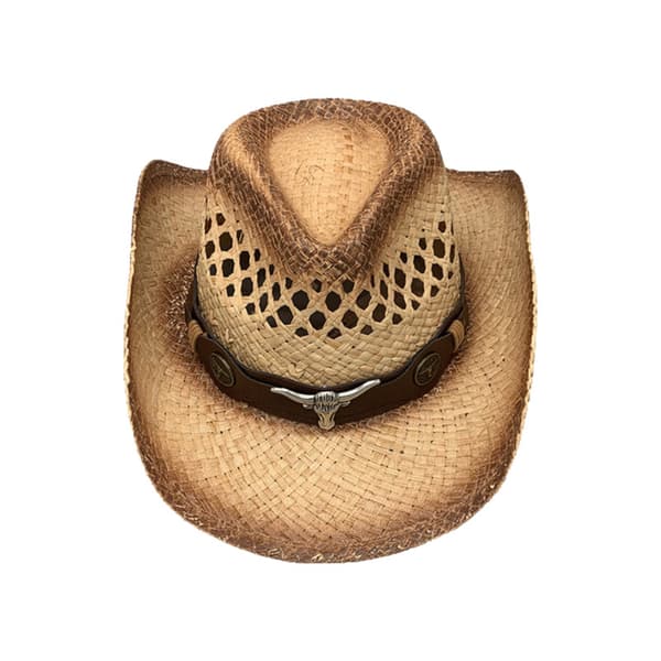 Unisex Raffia Stråcowboyhatt Bredbrättad Western Solhatt