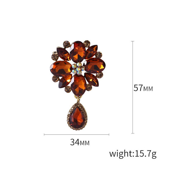 Corsage Halloween Spider Dam Brosch Rhinestone Inlagd Brosch Pin