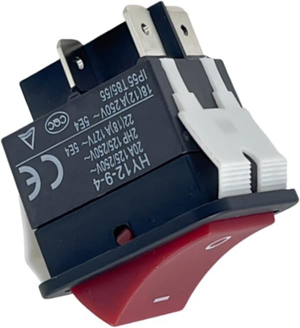 HY12-9-4 Vippebryter 20A 250V DPST 4-pins strømbryter for sveisemaskin
