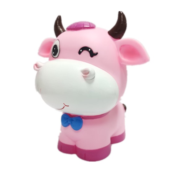 Large Cow Coin Bank Creative Zodiac Cow Piggy Bank Pengaburk för pojkar Flickor Spara pengar Kontanter