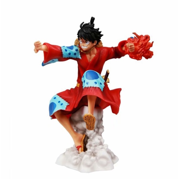 Kimono Luffy One Piece Anime Action Figur Toy Model 21cm