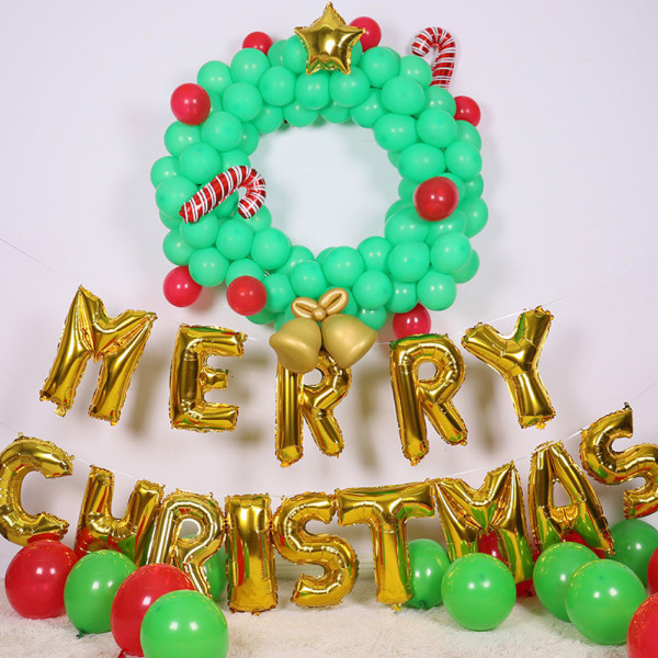 Merry Christmas Garland Arch Kit Ballong Set Party Dekoration