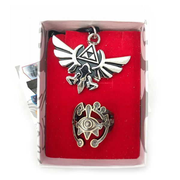 Conjunto de Colar Anel Legend of Zelda