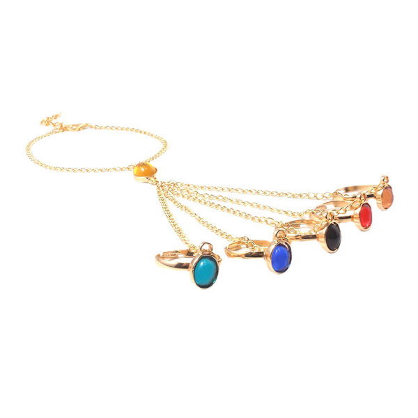 Infinite Gems Armband Ring Anime Smycken Cosplay Ringar för män Kvinnor Justerbar