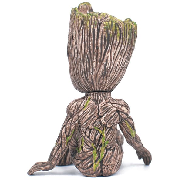 Groot sittande PVC-minifigur trädkaraktär samlarobjekt skrivbordsmodell