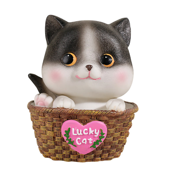 Söt Lucky Cat Coin Bank Spargris pengaburk för pojkar Flickor Spara pengar Kontanter