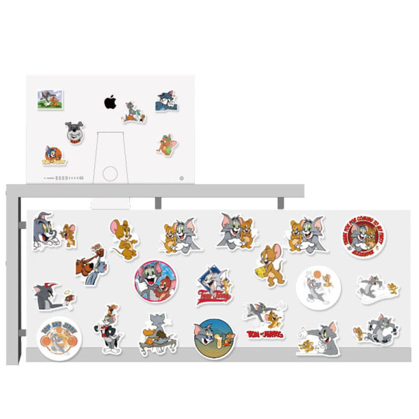 50 st Tom och Jerry klassiska tecknade klistermärken Rolig skateboard resväska surfplatta dekoration