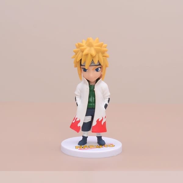 6 st N-arutos Minato Kakashi Gaara PVC Chibi-figurset 9-12 cm