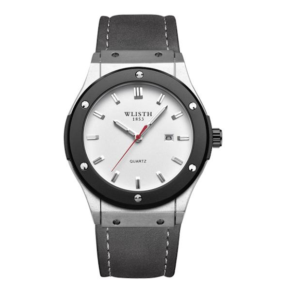 Herr Quartz Watch Casual Watch White Urtavla Vattentät