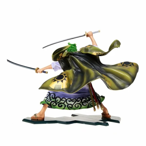 Zoro Fighting One Piece Anime Action Figur Toy Model 24cm