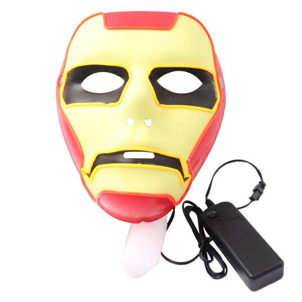 Iron Man Mask Lysande Halloween Cosplay kostym rekvisita för fest