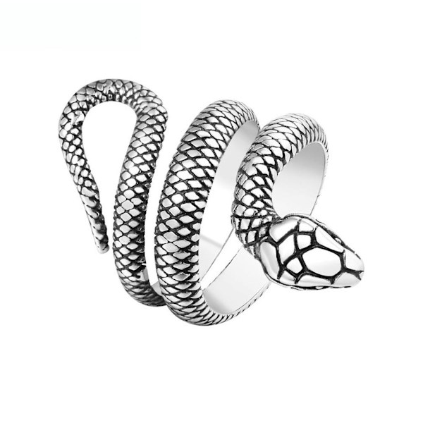 Ormring Creative Animal Titanstål Fingerring för Cosplay