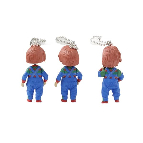 6 stk Chucky PVC miniatyrfigurer samleobjekt Halloween utstillingssett