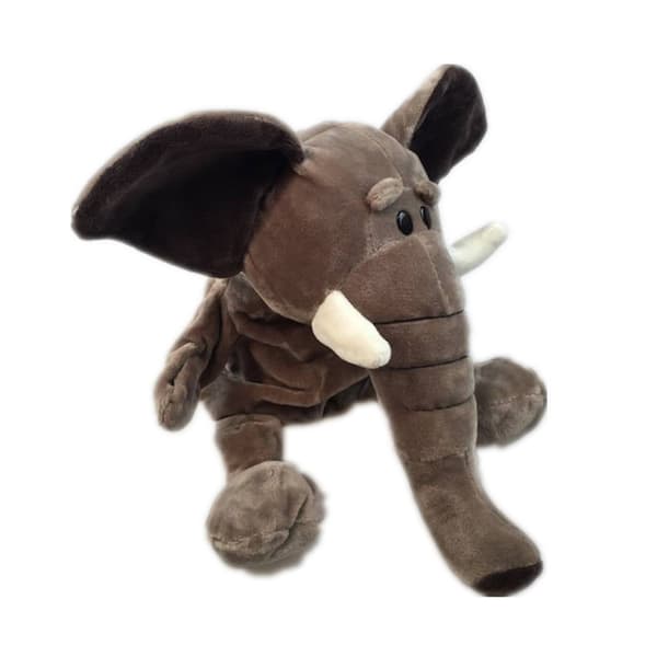 Tecknad Elefant Handdocka Plyschleksak Dockleksak Barnpresent 32cm