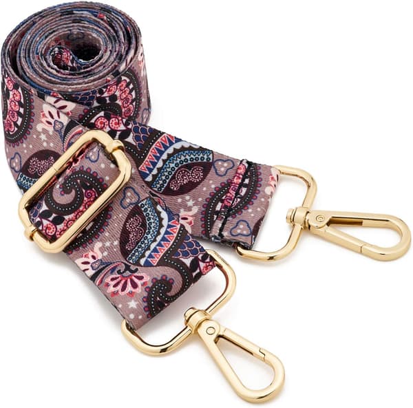 Justerbar bred axelrem i canvas 73-125 cm för crossbody-väskor