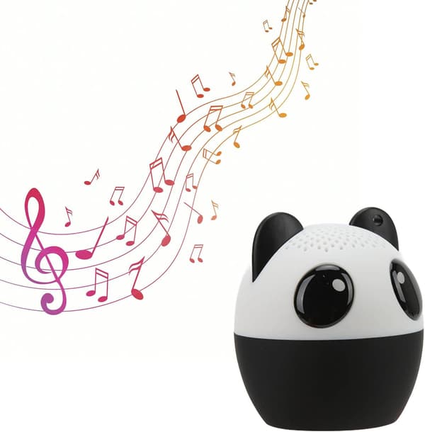Mini Panda Bluetooth-højttaler, 3W trådløs lyd, 400mAh batteri, selfie-funktion