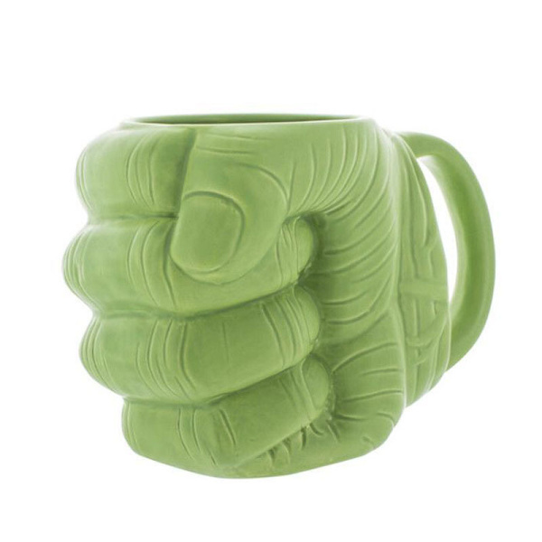 Grön Hulk Fist Keramisk kaffemugg Tekopp Nyhet Present
