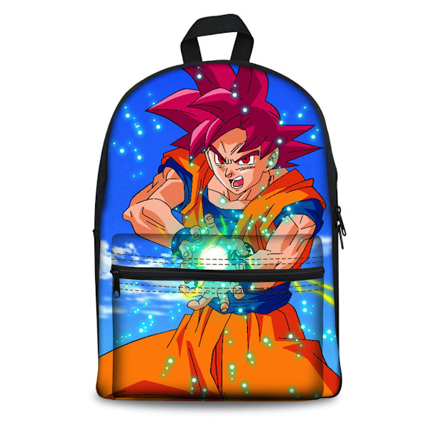 Dragon Ball Goku Skolväska Anime Resväska 3D Print Ryggsäck för studenter Unisex