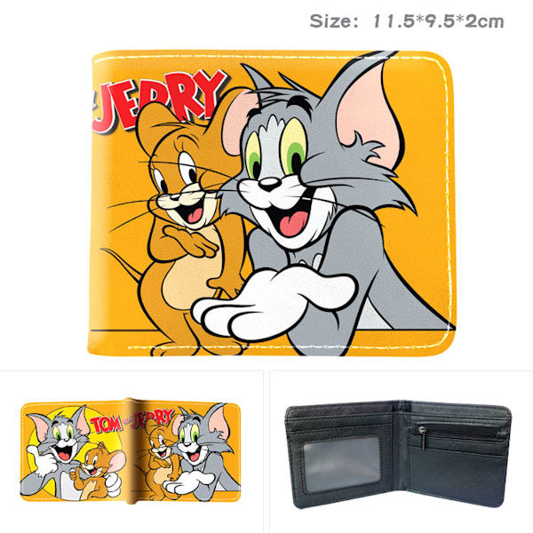 Jerry Tom Anime plånbok Bifold kort plånbok plånbok med myntficka