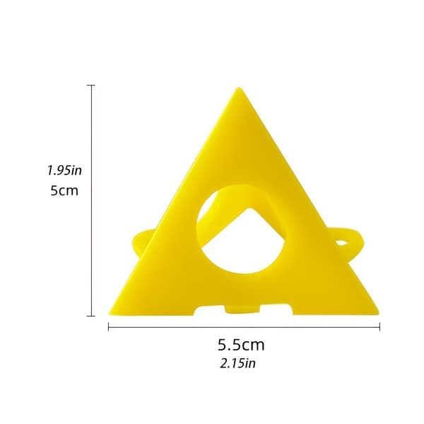 Pyramideformede malerstativer for trearbeid og spraymaling, gul