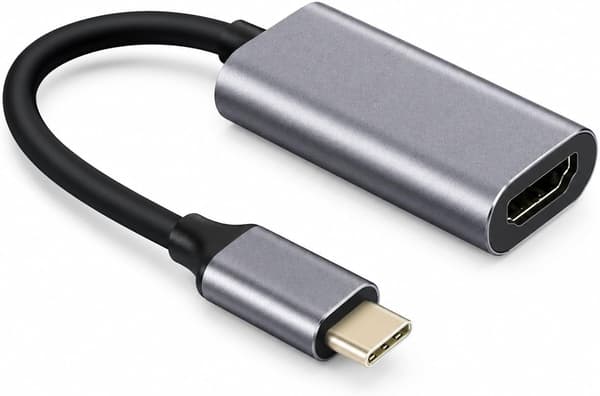 USB-C til HDMI-adapter 4K 30Hz, Type-C videokonverter til TV og skærm
