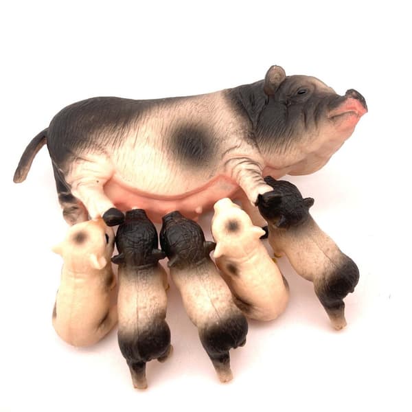 8 stk. Bonde der fodrer gris figur legetøj Anime Samling Model