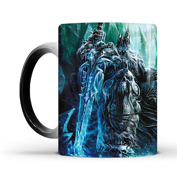 Death Knight färgskiftande mugg Keramisk kaffemugg Thermal tekopp Nyhetspresent