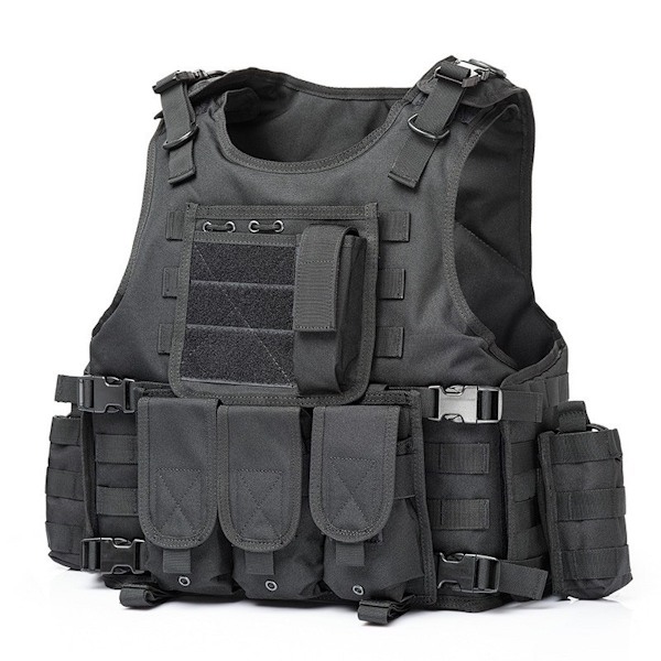 Army Fans Tactical Vest Outdoor Molle Jaktväst Justerbar modulutrustning för träningsspel